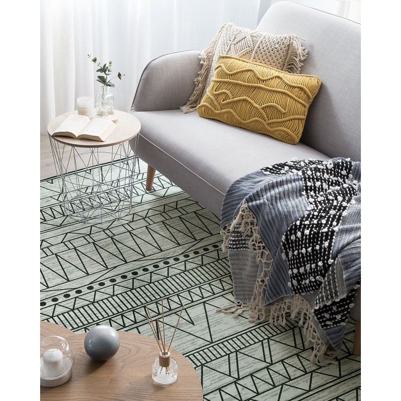 Dywan 160 x 230 cm czarno-szary KEBAN