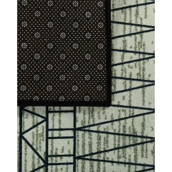 Dywan 160 x 230 cm czarno-szary KEBAN