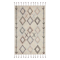 Dywan bawełniany 140 x 200 cm beżowy CORUM