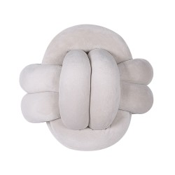 Poduszka dekoracyjna MALNI Welur 20 x 20 cm Jasnoszary Jednolity