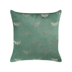 Zestaw 2 poduszek dekoracyjnych YUZURI Welur 45 x 45 cm Szmaragdowy Wzór zwierzęcy
