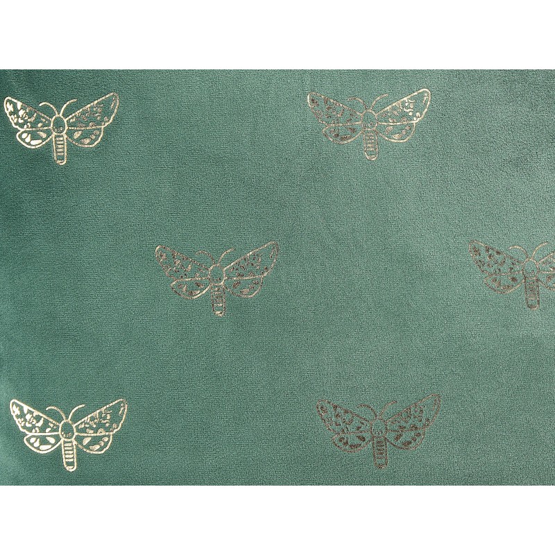 Zestaw 2 poduszek dekoracyjnych YUZURI Welur 45 x 45 cm Szmaragdowy Wzór zwierzęcy