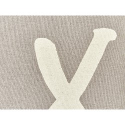 Zestaw 2 poduszek dekoracyjnych TELOPEA Bawełna 45 x 45 cm Szary Z napisami