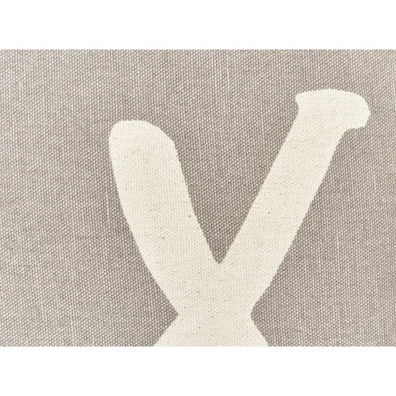 Zestaw 2 poduszek dekoracyjnych TELOPEA Bawełna 45 x 45 cm Szary Z napisami