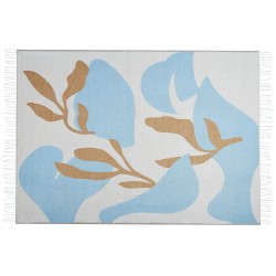 Koc HAKUI 130 x 170 cm Niebieski