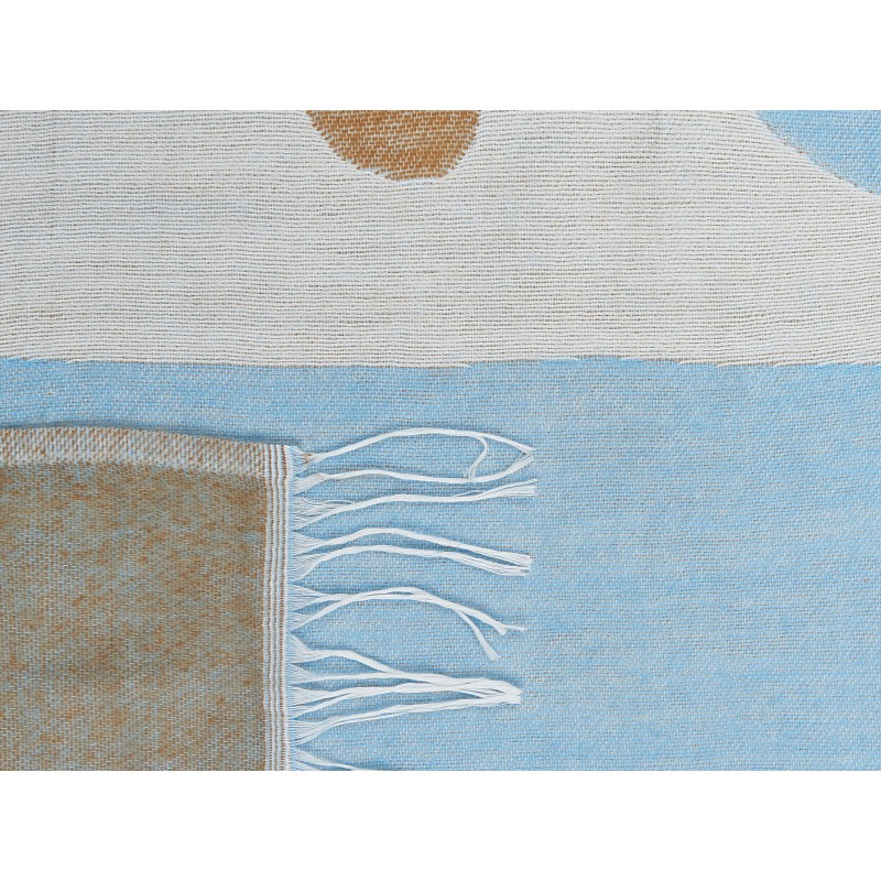 Koc HAKUI 130 x 170 cm Niebieski