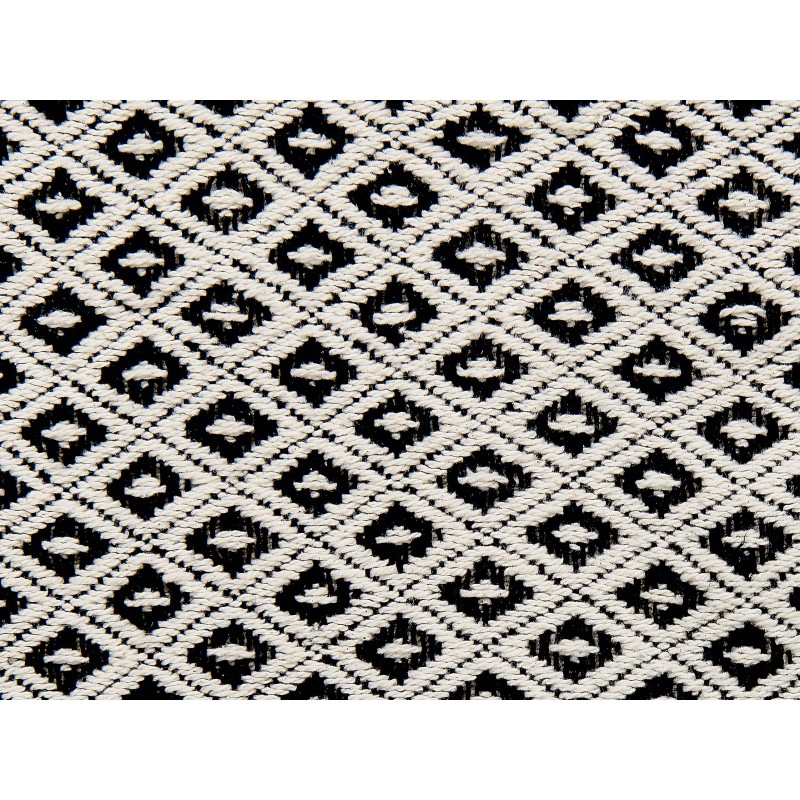 Koc CHYAMA Bawełna 125 x 150 cm Czarny/ biały