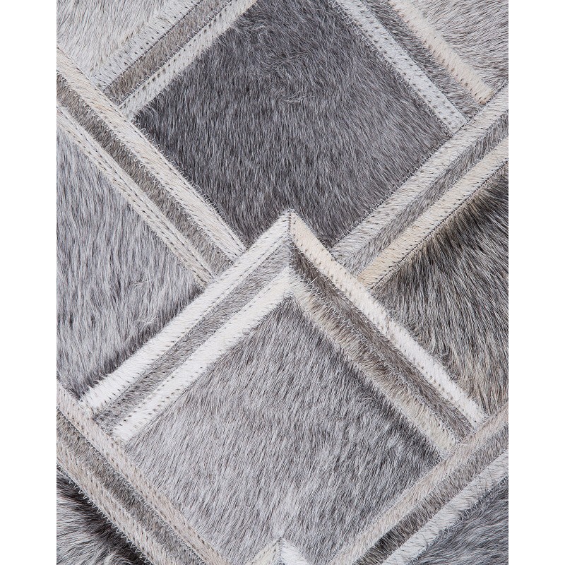 Dywan skórzany 140 x 200 cm szary AGACLI