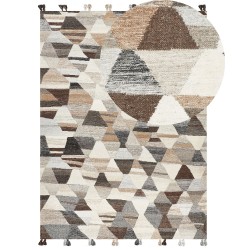 Dywan wełniany kilim 160 x 230 cm wielokolorowy ARGAVAND