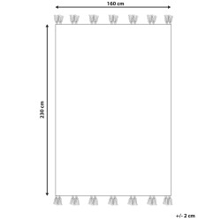 Dywan wełniany kilim 160 x 230 cm wielokolorowy ARGAVAND