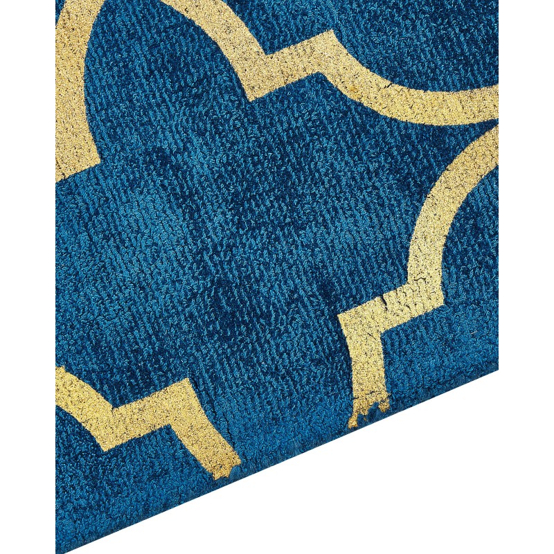 Dywan z wiskozy 160 x 230 cm niebieski YELKI