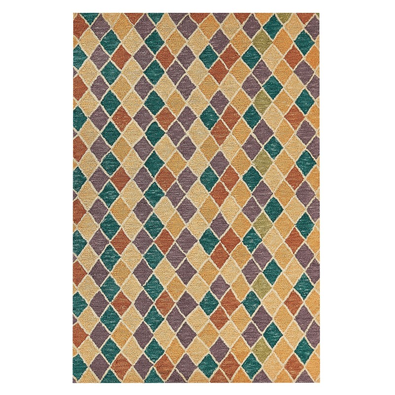 Dywan wełniany 140 x 200 cm wielokolorowy KESKIN