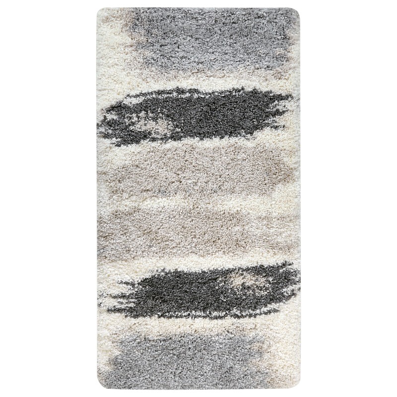 Dywan shaggy 80 x 150 cm biało-szary MARTUNI