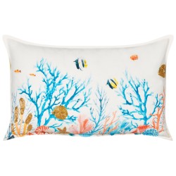 Zestaw 2 poduszek dekoracyjnych EELGRASS Bawełna 30 x 50 cm Kolorowy Wzór zwierzęcy