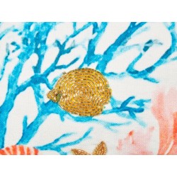 Zestaw 2 poduszek dekoracyjnych EELGRASS Bawełna 30 x 50 cm Kolorowy Wzór zwierzęcy