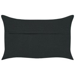 Zestaw 2 poduszek dekoracyjnych VELOOR Bawełna 30 x 50 cm Ciemnoszary Wzór orientalny