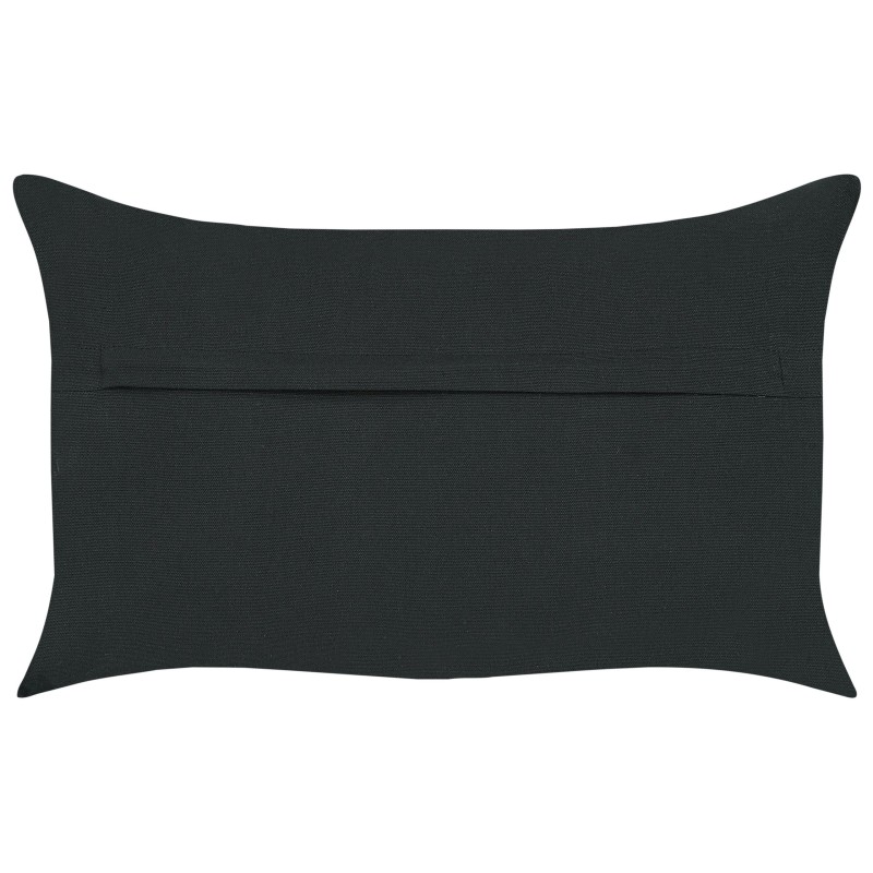 Zestaw 2 poduszek dekoracyjnych VELOOR Bawełna 30 x 50 cm Ciemnoszary Wzór orientalny