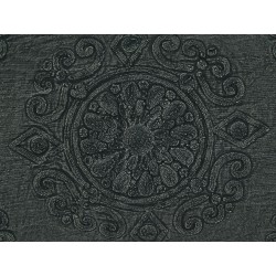 Zestaw 2 poduszek dekoracyjnych VELOOR Bawełna 30 x 50 cm Ciemnoszary Wzór orientalny