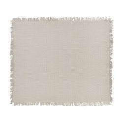 Narzuta na łóżko YERBENT Bawełna 220 x 240 cm Jasnoszary