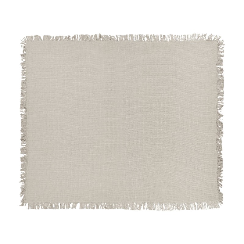 Narzuta na łóżko YERBENT Bawełna 220 x 240 cm Jasnoszary