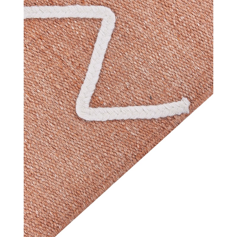 Dywan zewnętrzny 140 x 200 cm jasnoczerwony YAVU