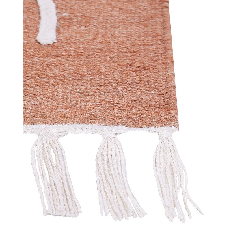 Dywan zewnętrzny 140 x 200 cm jasnoczerwony YAVU