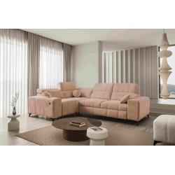 Ecksofa Ballagio II mit Schlaffunktion im Stoff Plecionka, Spring 1112