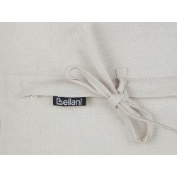 Zestaw 2 poduszek dekoracyjnych SASSAFRAS Len 30 x 45 cm Złamana biel Jednolity