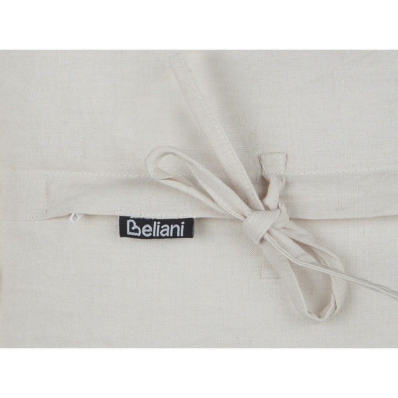 Zestaw 2 poduszek dekoracyjnych SASSAFRAS Len 30 x 45 cm Złamana biel Jednolity