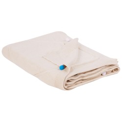 Koc GAIDAR Bawełna 130 x 170 cm Beżowy