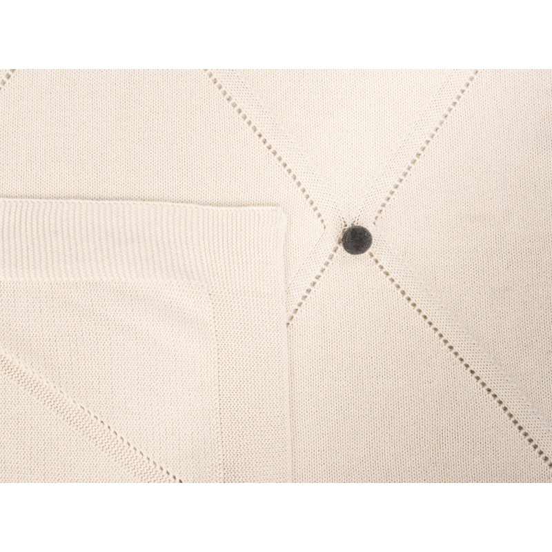 Koc GAIDAR Bawełna 130 x 170 cm Beżowy