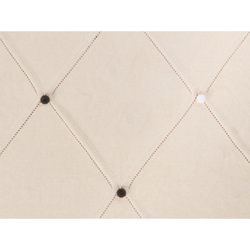 Koc GAIDAR Bawełna 130 x 170 cm Beżowy