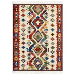 Dywan wełniany kilim 160 x 230 cm wielokolorowy AREVIK