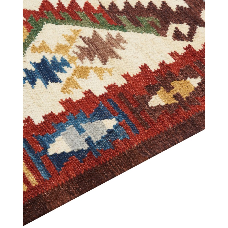 Dywan wełniany kilim 160 x 230 cm wielokolorowy AREVIK