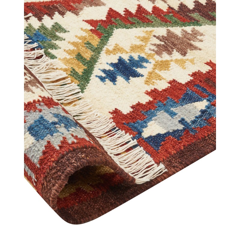 Dywan wełniany kilim 160 x 230 cm wielokolorowy AREVIK