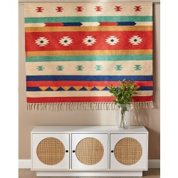 Dywan bawełniany kilim 200 x 300 cm wielokolorowy MARGARA