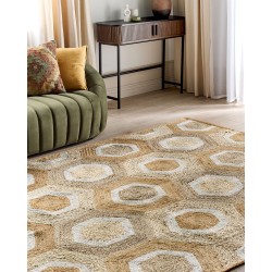 Dywan z juty 200 x 300 cm beżowy BASOREN