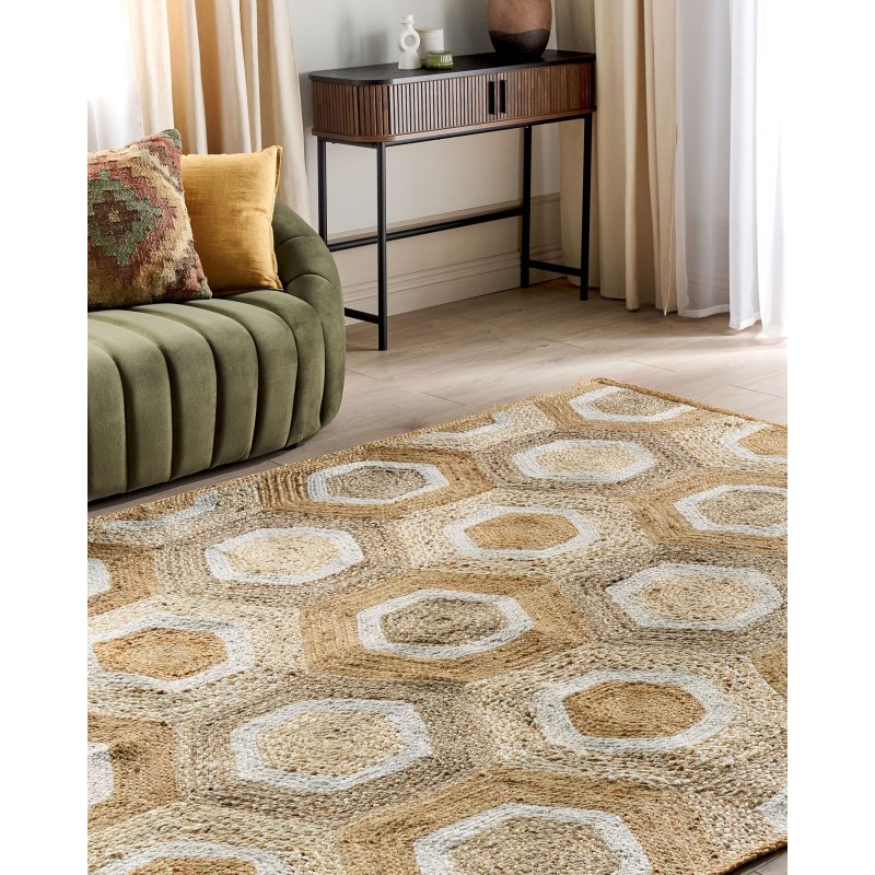 Dywan z juty 200 x 300 cm beżowy BASOREN