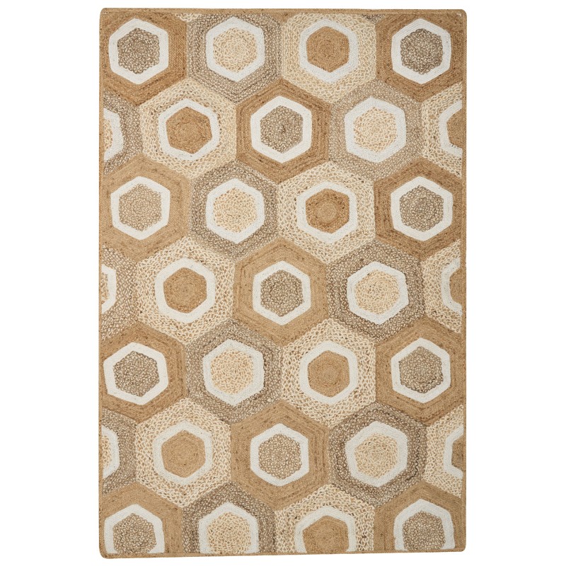 Dywan z juty 200 x 300 cm beżowy BASOREN