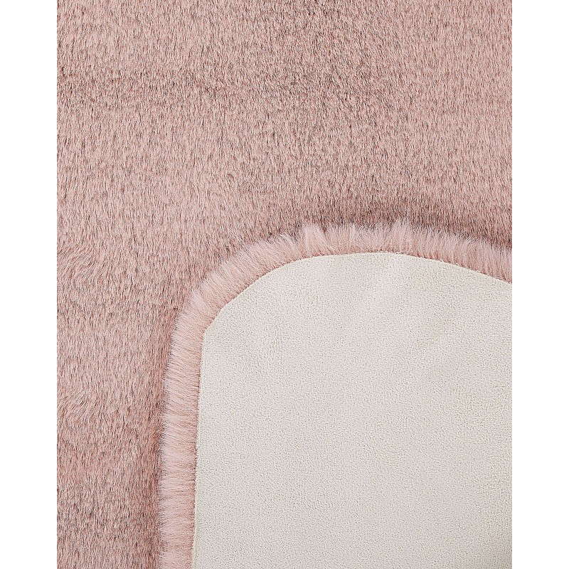 Dywan imitacja futra królika różowy UNDARA