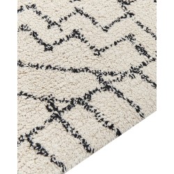Dywan bawełniany 160 x 230 cm beżowo-czarny ZEYNE