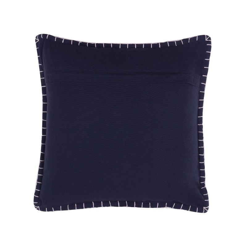 Poduszka dekoracyjna MELUR 45 x 45 cm Ciemnoniebieski Ikat