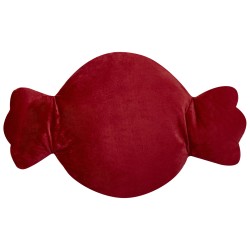 Zestaw 2 poduszek dekoracyjnych SPIRAL CANDY Boucle 35 x 58 cm Biały Wzór świąteczny