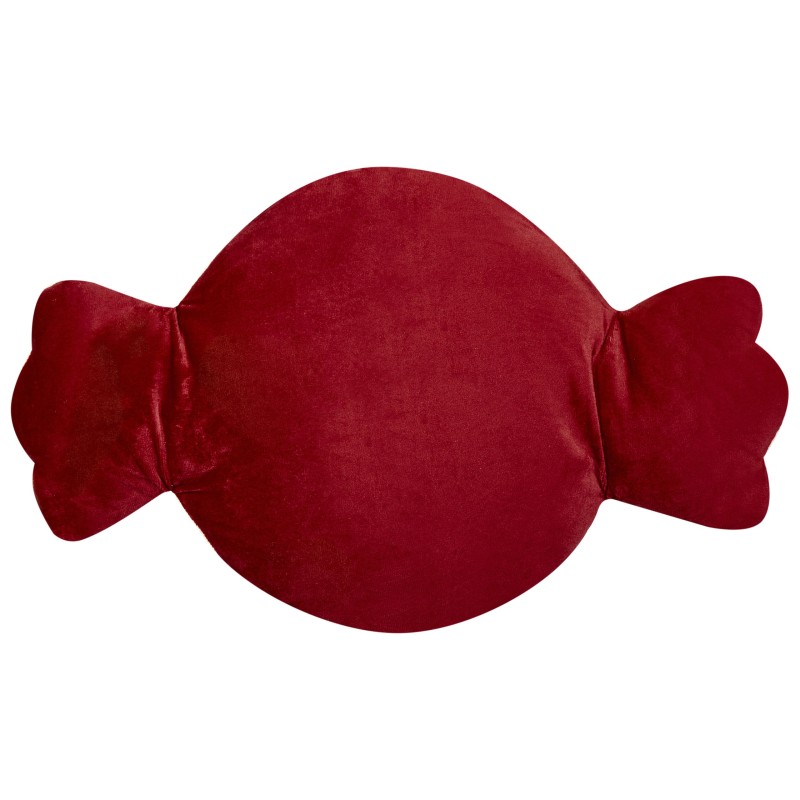 Zestaw 2 poduszek dekoracyjnych SPIRAL CANDY Boucle 35 x 58 cm Biały Wzór świąteczny