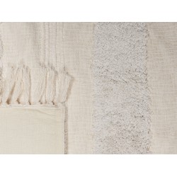 Koc RAEBARELI Bawełna 130 x 180 cm Biały