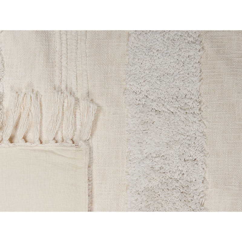 Koc RAEBARELI Bawełna 130 x 180 cm Biały