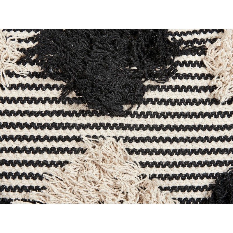 Zestaw 2 poduszek dekoracyjnych BHUSAWAL Bawełna 50 x 50 cm Czarny Wzór geometryczny