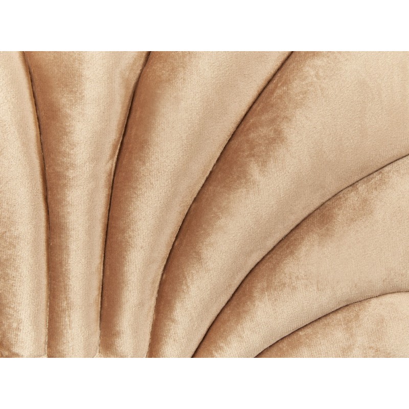 Zestaw 2 poduszek dekoracyjnych CONSOLIDA Welur 47 x 35 cm Piaskowy Jednolity