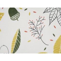 Poduszka dekoracyjna MULLEIN Welur 45 x 45 cm Kolorowy Wzór roślinny