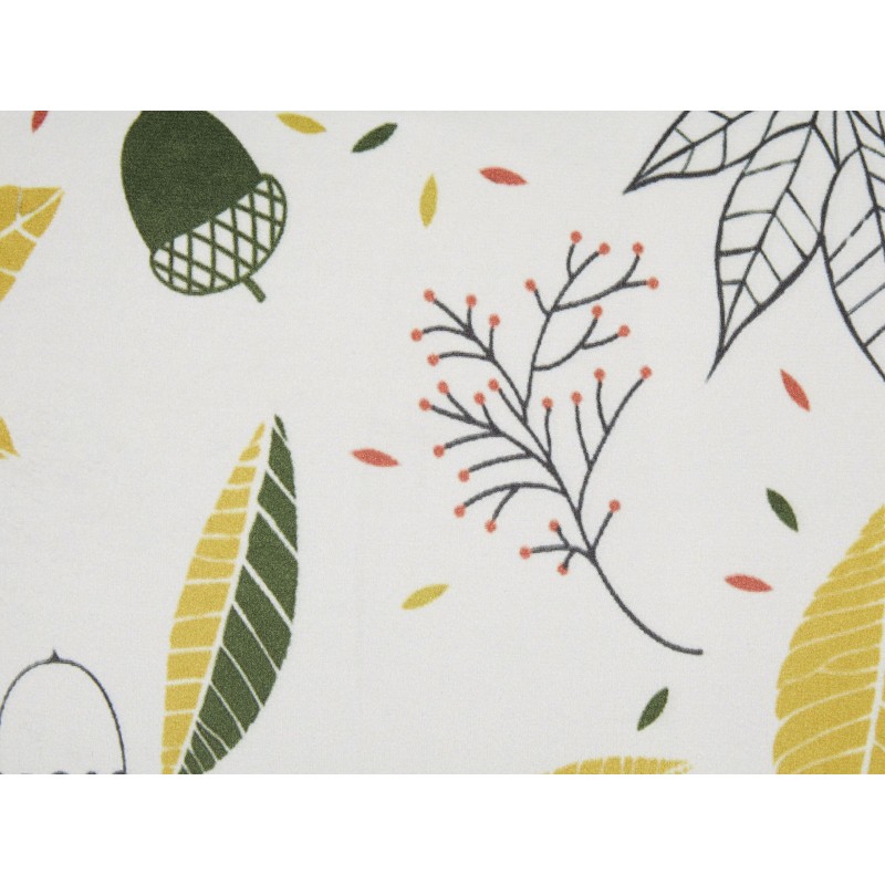 Poduszka dekoracyjna MULLEIN Welur 45 x 45 cm Kolorowy Wzór roślinny